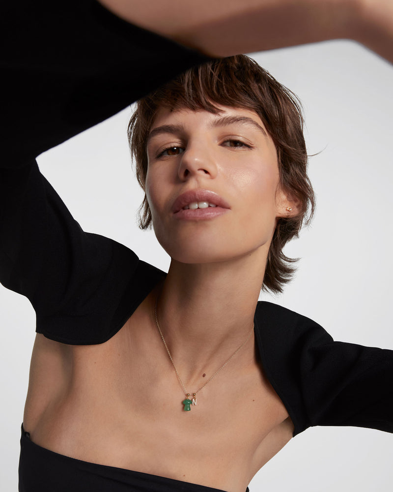 Letter W Charm - 
  
    Sterling Silver / 18K Gold plating
  
