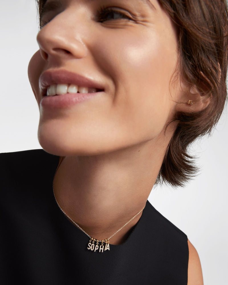 Letter S Charm - 
  
    Sterling Silver / 18K Gold plating
  
