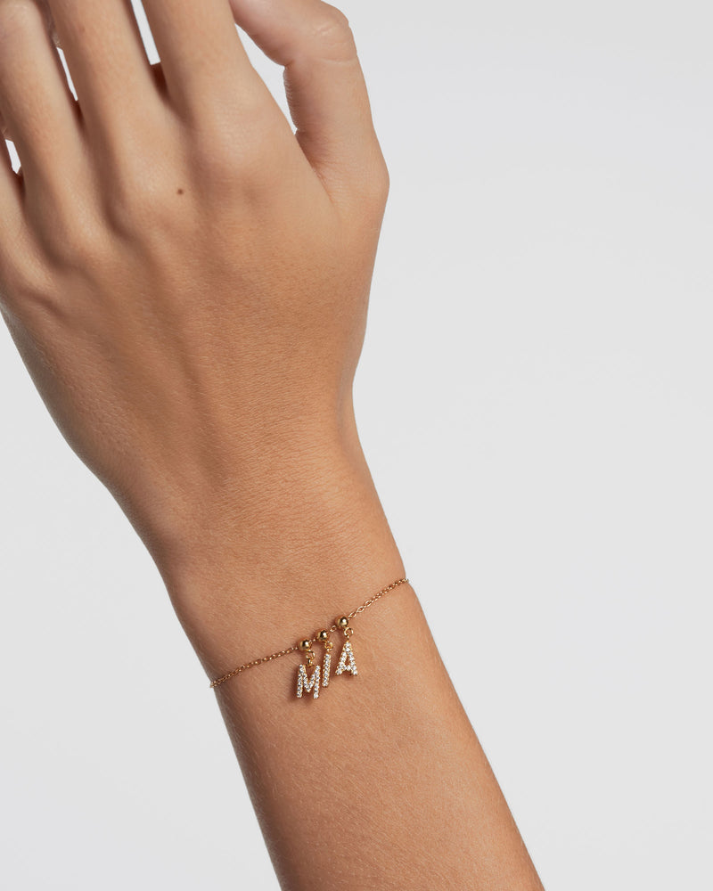 Letter V Charm - 
  
    Sterling Silver / 18K Gold plating
  
