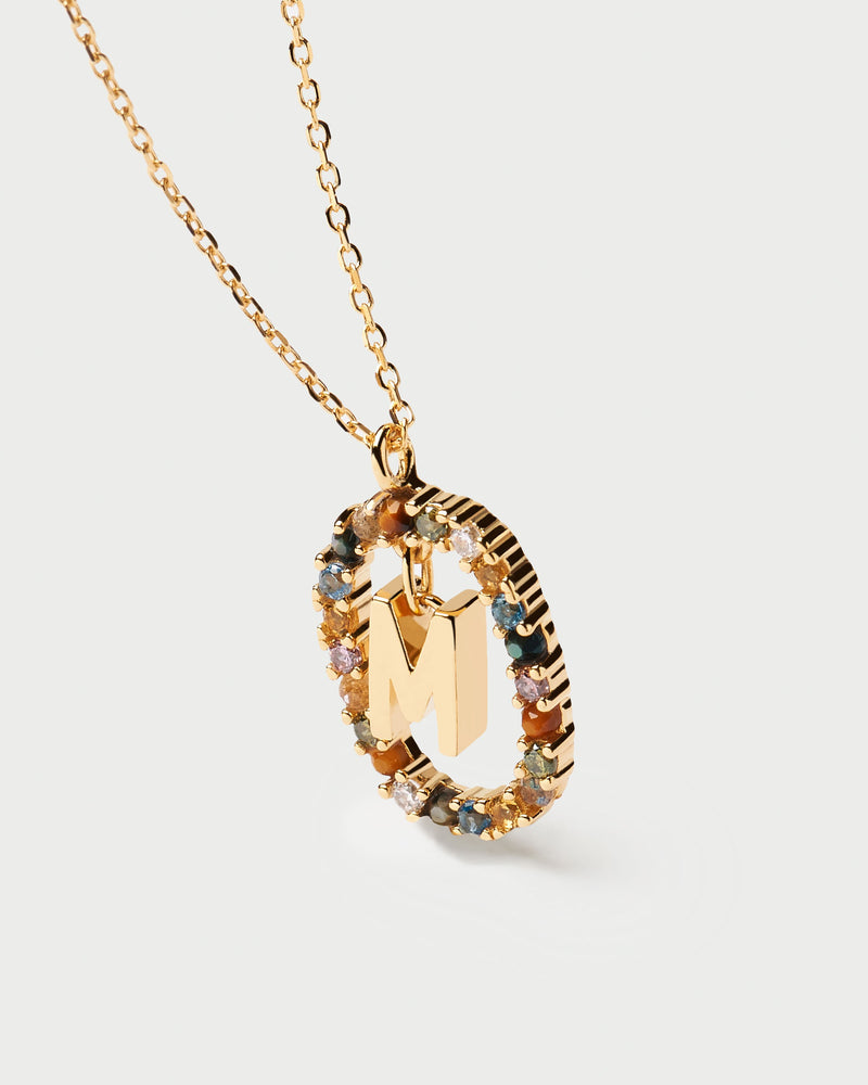 Letter M Necklace - 
  
    Sterling Silver / 18K Gold plating
  

