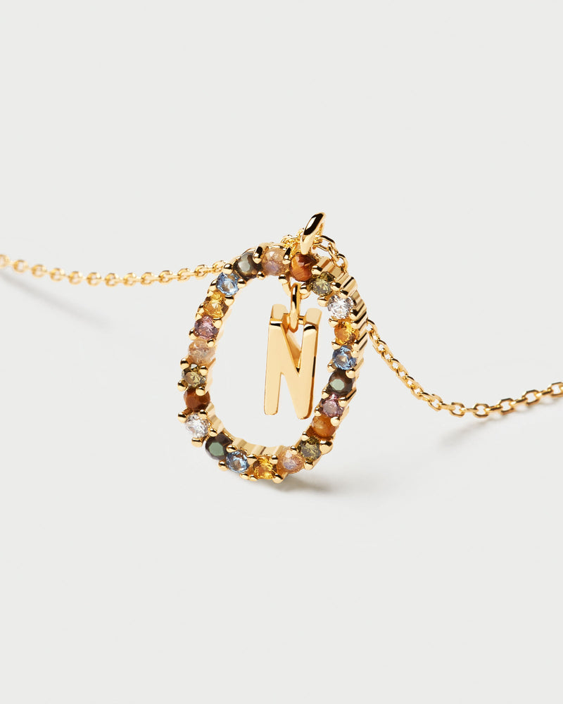 Letter N Necklace - 
  
    Sterling Silver / 18K Gold plating
  
