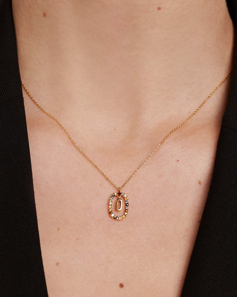 Letter O Necklace - 
  
    Sterling Silver / 18K Gold plating
  
