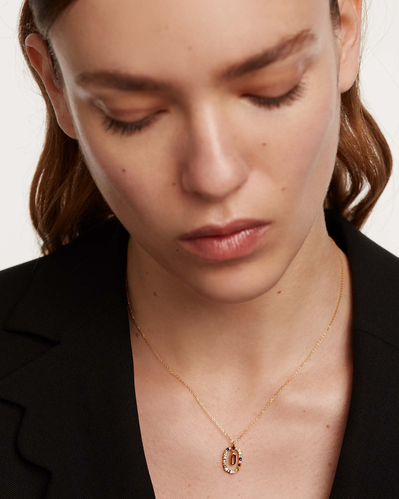 Letter O Necklace - 
  
    Sterling Silver / 18K Gold plating
  
