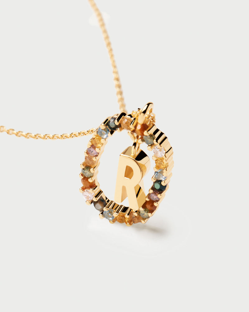Letter R Necklace - 
  
    Sterling Silver / 18K Gold plating
  
