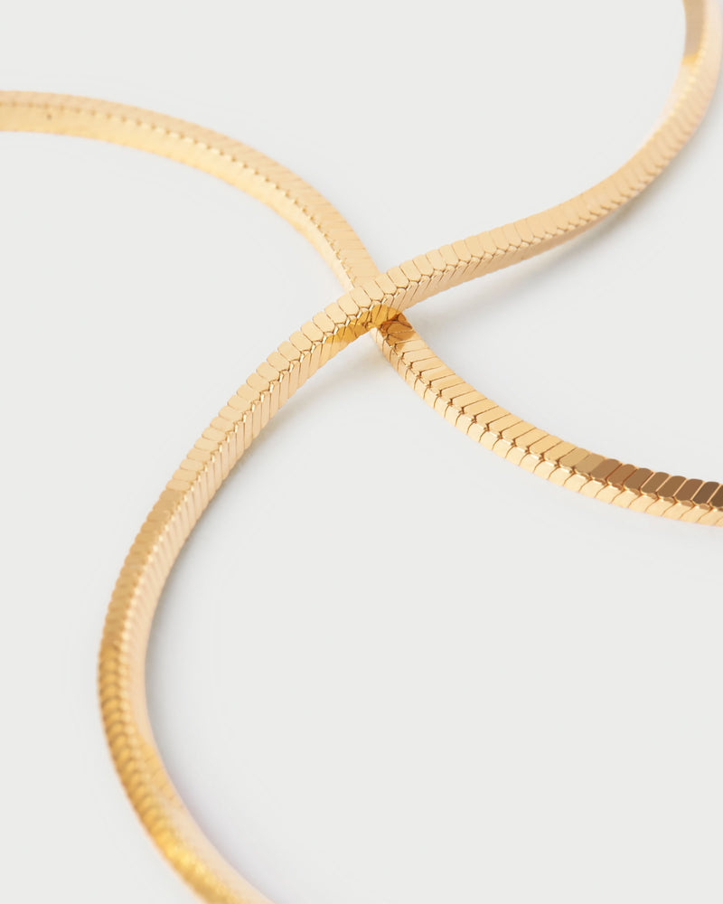 Snake Necklace - 
  
    Sterling Silver / 18K Gold plating
  
