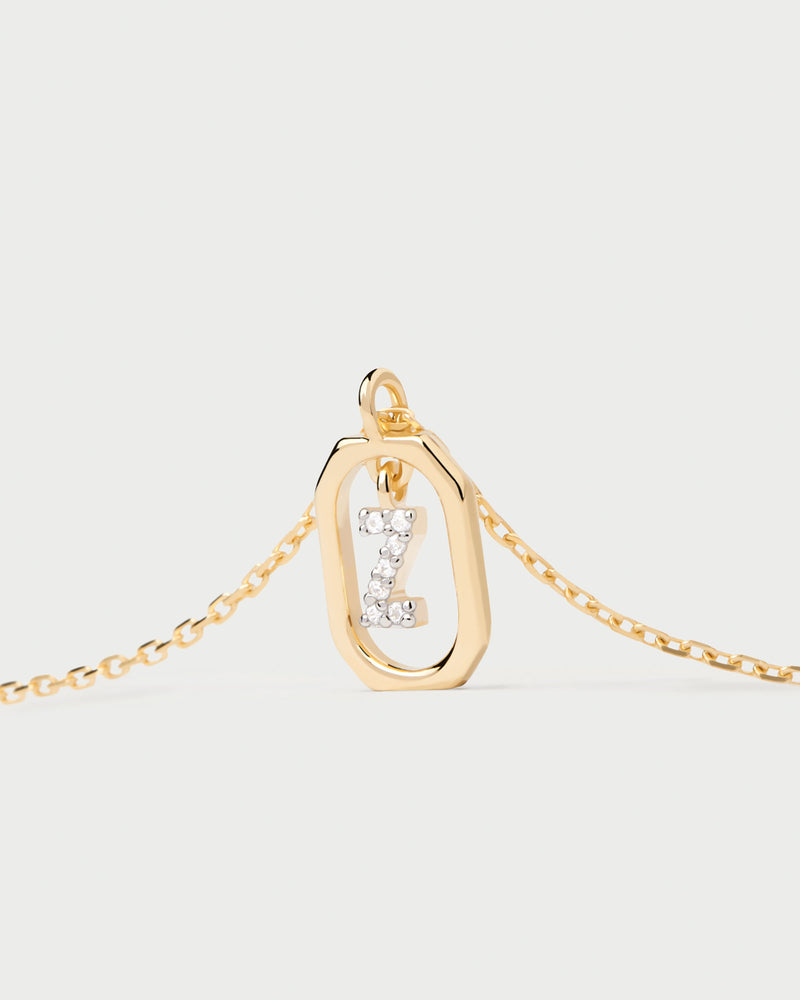 Mini Letter Z Necklace - 
  
    Sterling Silver / 18K Gold plating
  
