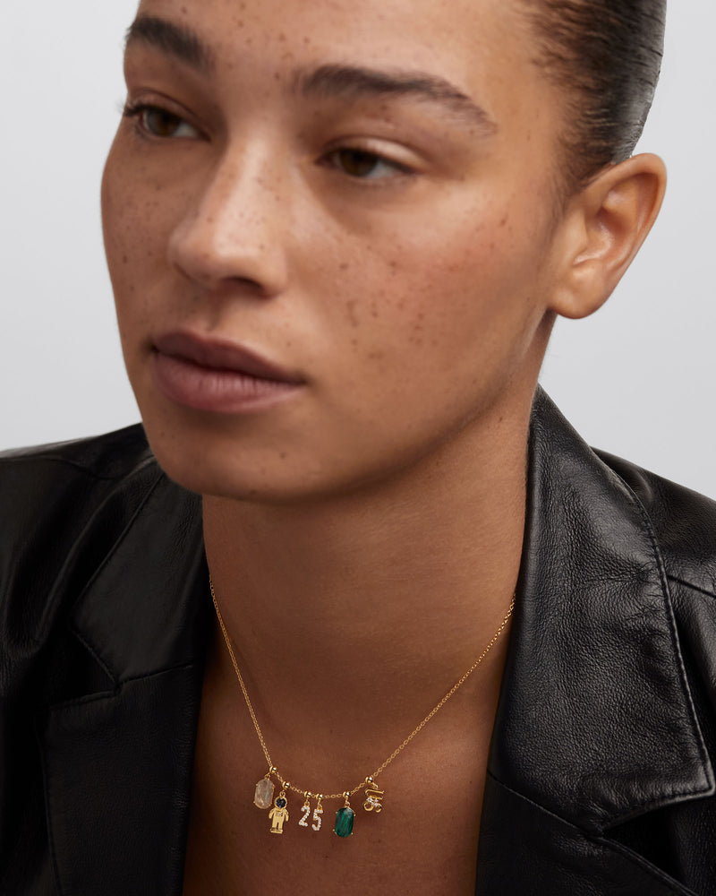 Malachite Transformation Charm - 
  
    Sterling Silver / 18K Gold plating
  
