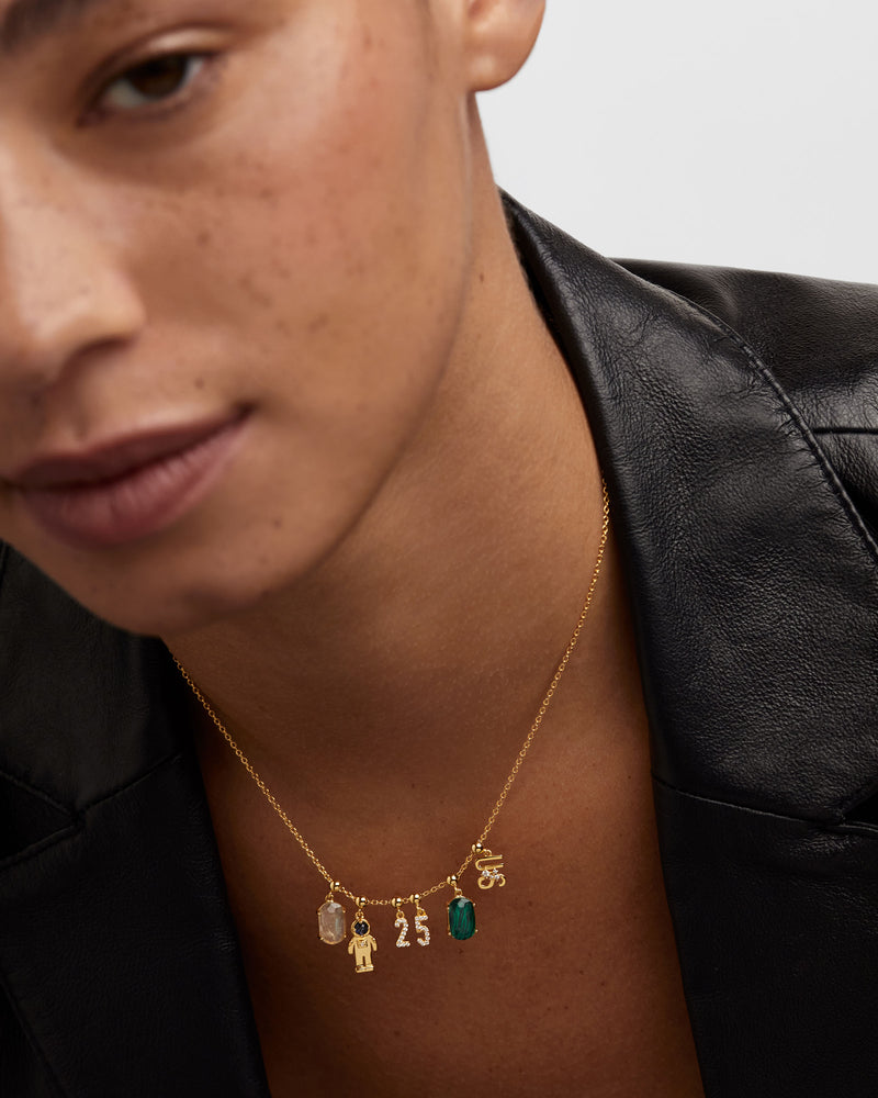 Astronaut Charm - 
  
    Sterling Silver / 18K Gold plating
  
