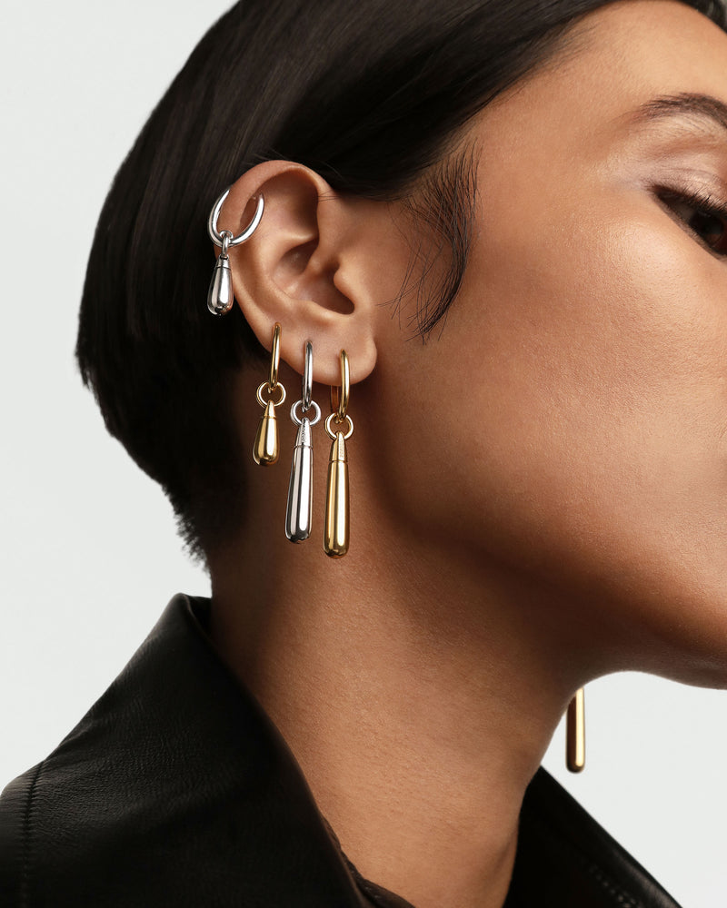 Large Jupiter Silver Single Hoop - 
  
    Sterling Silver
  
