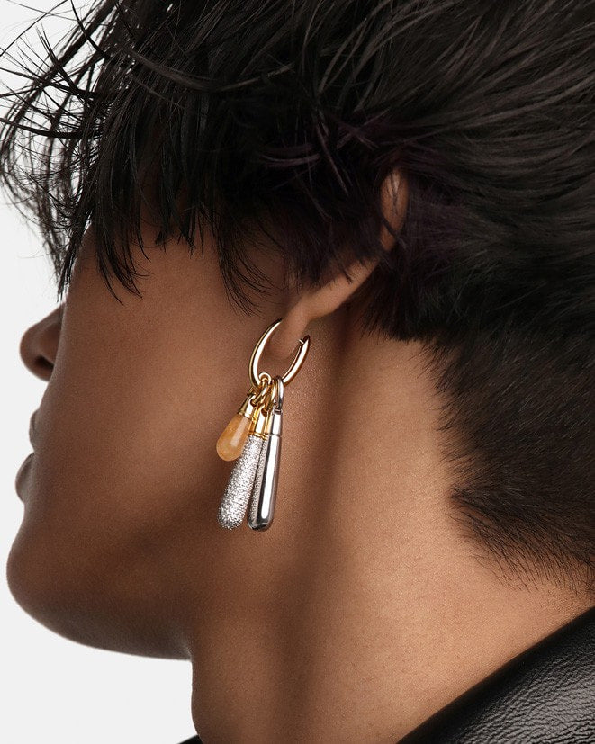 Yellow Aventurine Drop Pendant - 
  
    Sterling Silver / 18K Gold plating
  
