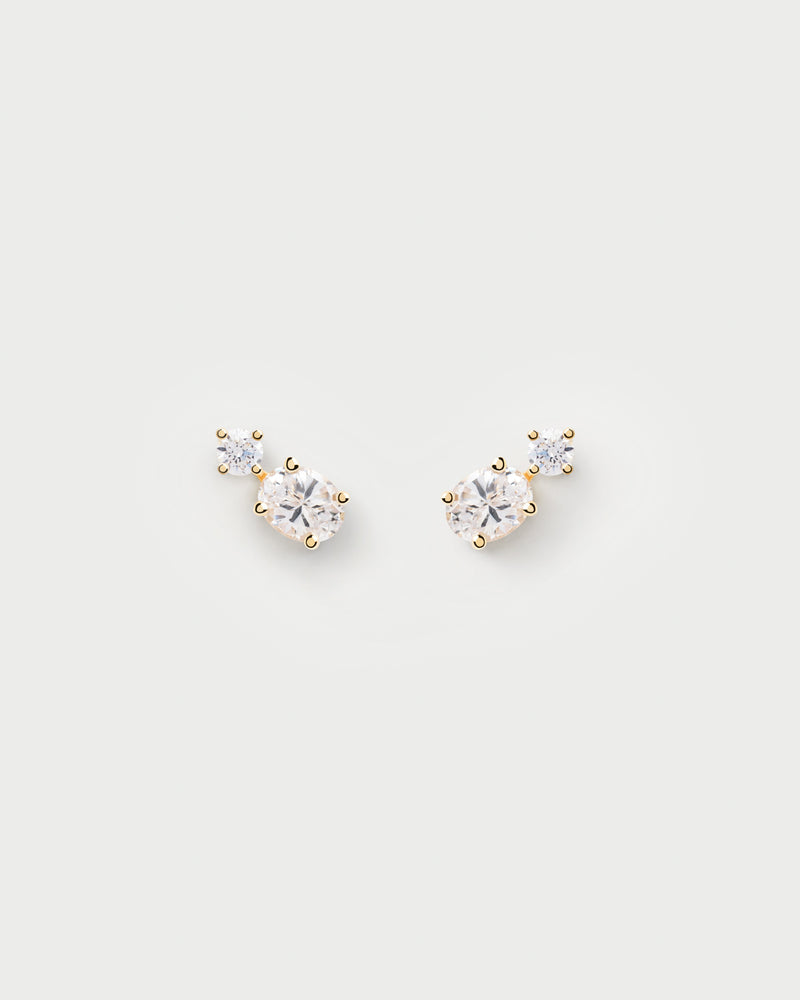 Nikita Single Earring - 
  
    Sterling Silver / 18K Gold plating
  
