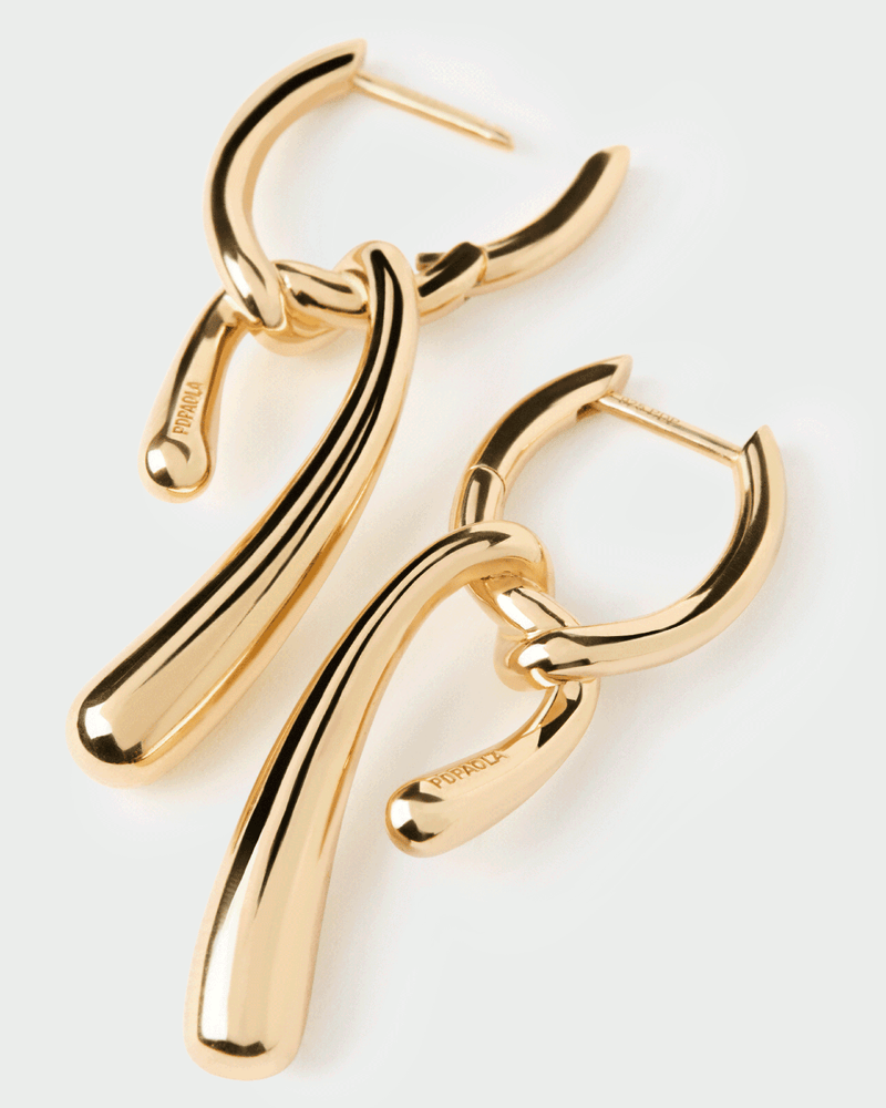 Twist hoops - 
  
    Sterling Silver / 18K Gold plating
  
