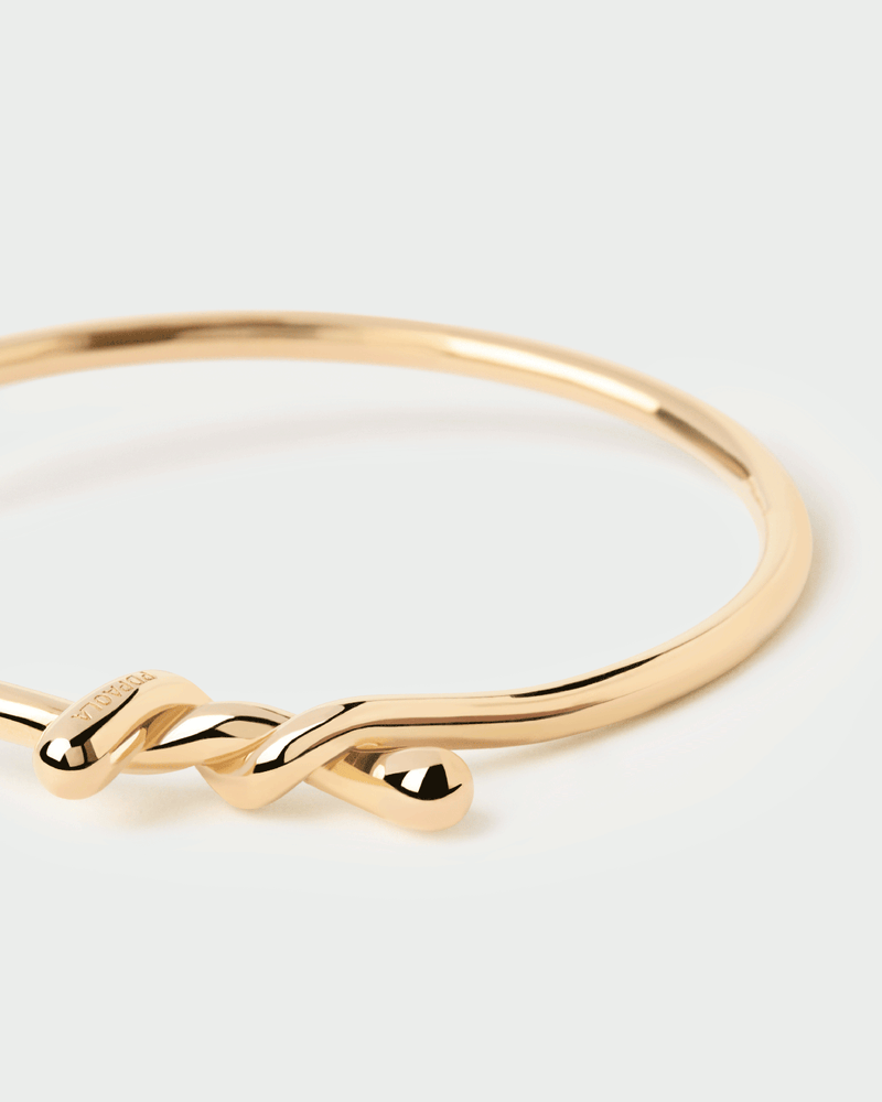 Twist bangle - 
  
    Sterling Silver / 18K Gold plating
  
