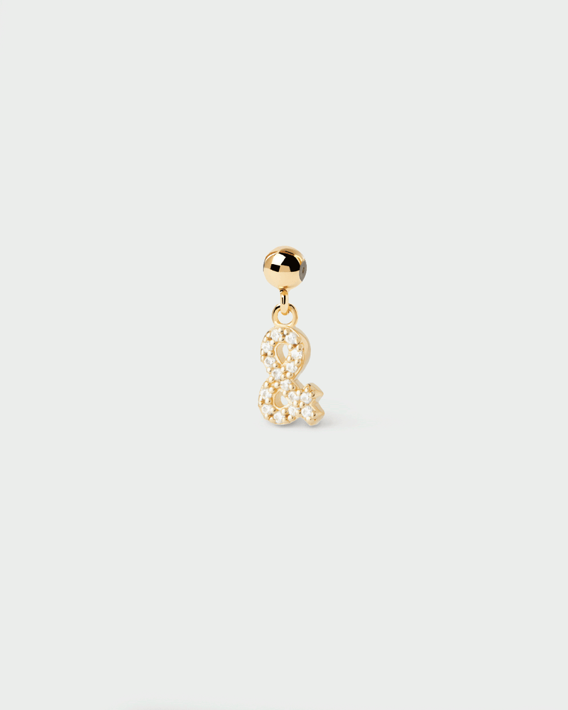 Ampersand Charm - 
  
    Sterling Silver / 18K Gold plating
  
